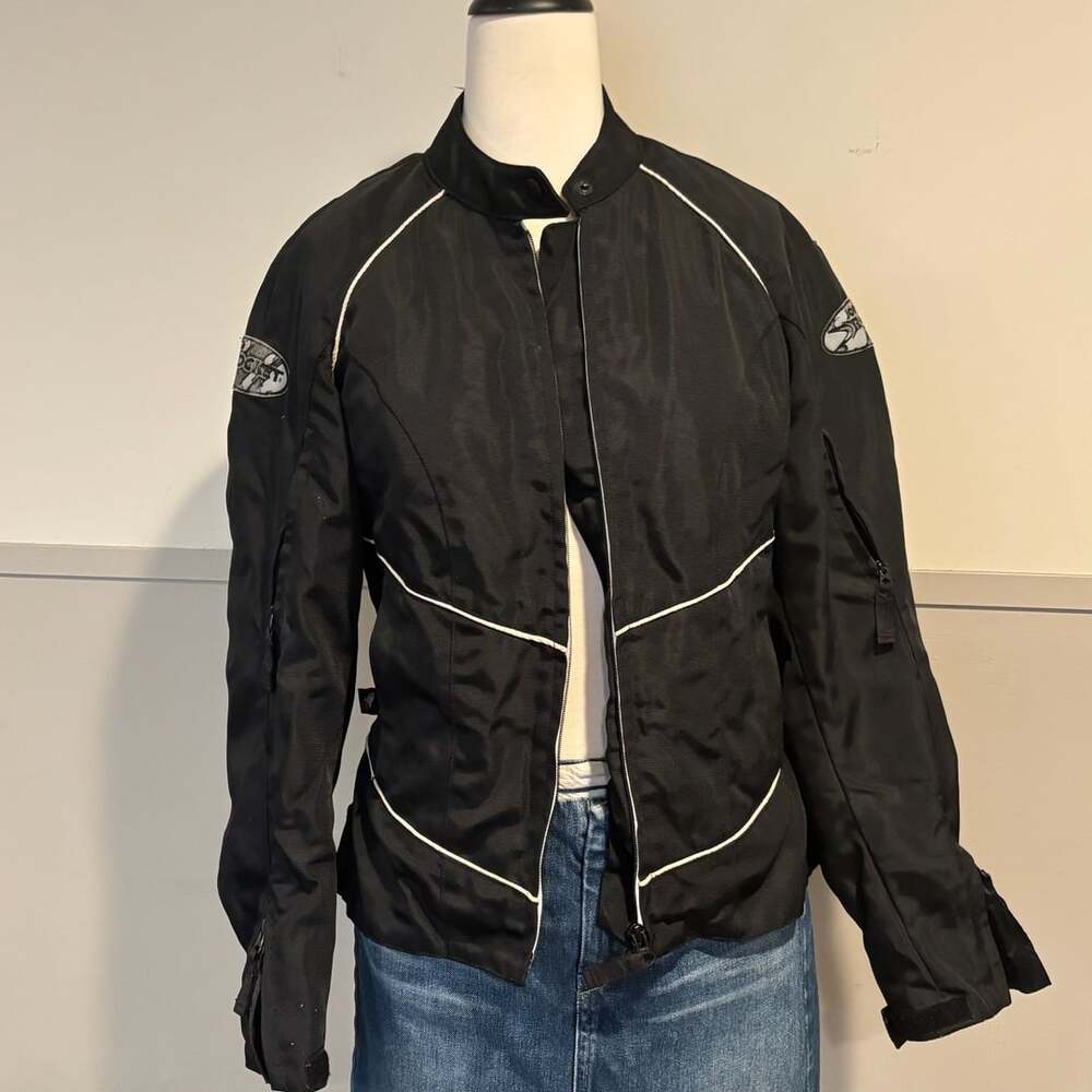 Joe Rocket Rocket Women's Black Motorcycle Riding Jacket Size S